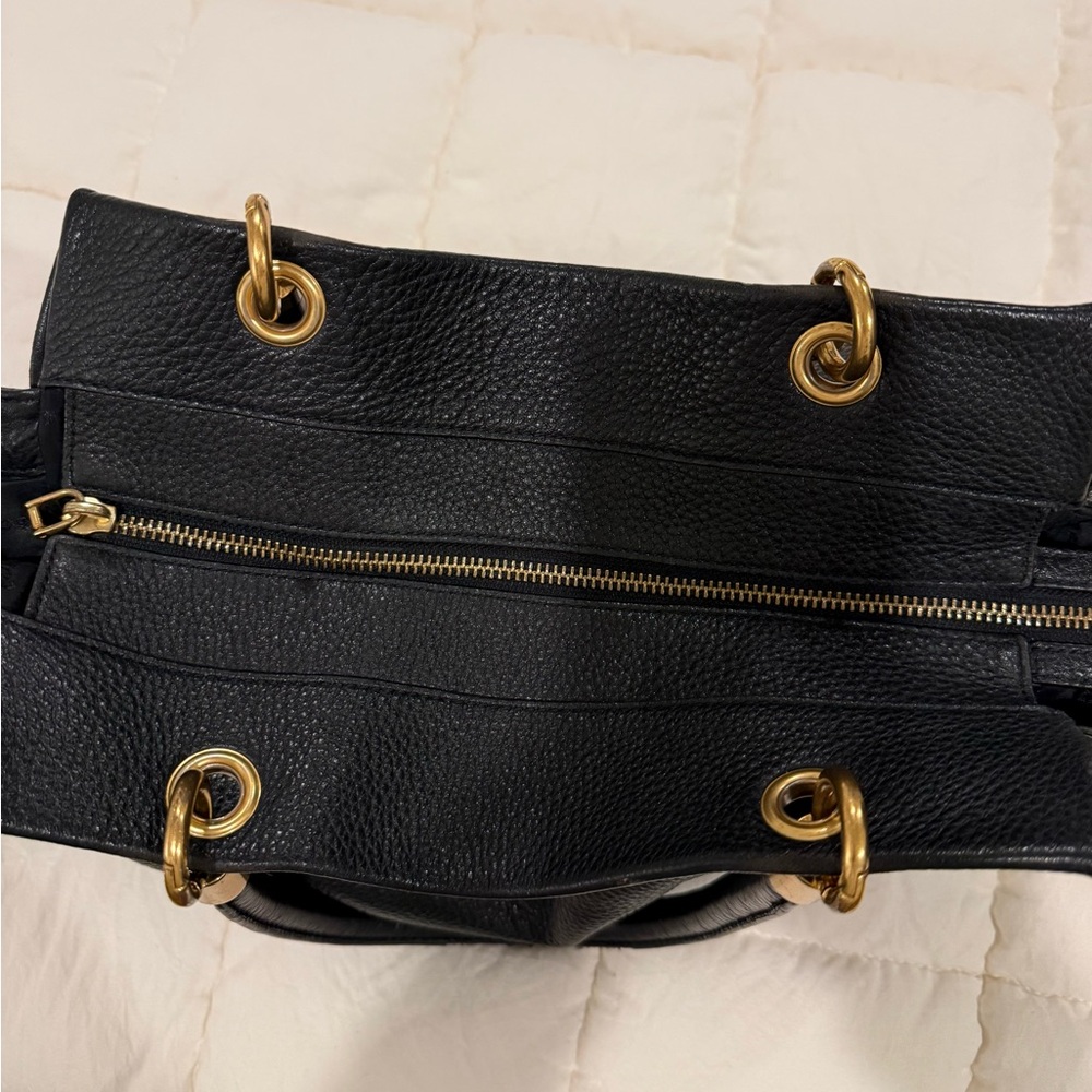 Marc by Marc Jacobs Black Tote with Gold Accents - Picture 2 of 7